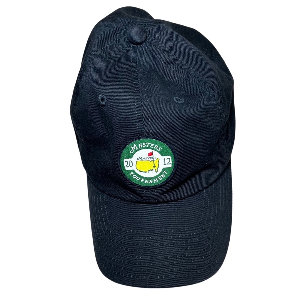 2012 Masters Tournament Golf Tournament Cap Navy Blue Cotton Adjustable